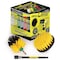 Drill Brush Power Scrubber By Useful Products 5 in W 5 in L Brush, Yellow Y-S-4M-5X-QC-DB - alternate 1